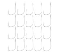 SG Store 20Pcs Small Barbless Fish Hooks with 45cm Line 0.61x1.29cm Suitable for Fishing Grass Crucian Carp, Hook Size #1