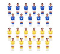 SG Store 22pcs Foosball Player Foosball Soccer Table Football Suits Player Games Mini Football Figures Plastic for 15.9 mm Rods Football Machine Yellow and Blue