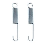 SG Store 2PCS 100mm Length Motorcycle Kickstand Kick Side Stand Spring Metal Kickstand Return Spring Replacement for Motorbike Motorcycle Silver