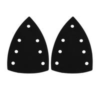 SG Store 2pcs 100x150x150mm 7-Hole Triangle Self-Adhesive Flocking Sanding Pad Compatible with Bosch Triangle Sander