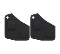 SG Store 2PCS 2 Button Remote Key Fob Button Pads Rubber Protector Cover Case Compatible with Rav4 Yaris MR2 MK3 Corolla Celica Land Cruiser Black