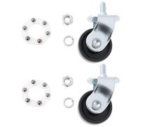 SG Store 2pcs 2-ton Hydraulic Jack Caster Replacement Wheel for Garage 7x4cm