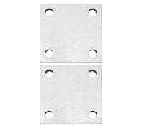 SG Store 2Pcs 304 Stainless Steel Anchor Plate 100 x 100 x 8mm 240 Ground Grain Stainless Steel Plates Stainless Steel Metal Sheets