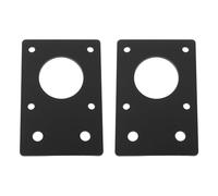 SG Store 2pcs 3D Printer 42mm Stepper Motor Installation Flat Bracket Aluminum Alloy Plate Suitable for 2020 2040 Aluminum Profile, Black