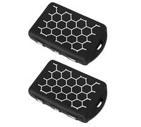 SG Store 2pcs Car Key Cover Compatible with Volvo XC60 XC70 XC90 C30 S60 S60L S80 S90 V60 V70 V90 T5 T6 T8 4-Button Car Key Black White