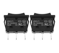 SG Store 2Pcs KCD4-3NC 16A in-Out Rocker Switch 3 Pins 3 Positons Double Side Momentary