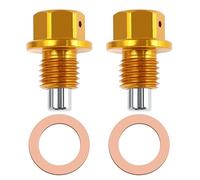 SG Store 2Pcs M12x1.5 Oil Drain Screw Replacement Compatible with BMW E90/ E92/ E93/ E46/ E39/ 318/320/ 325 Aluminium Alloy Oil Sump Drain Plug