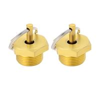SG Store 2Pcs M22x1.5 Brass Drain Valve External Thread 27mm Hex Diameter Safety Valve for Truck Boilers Air Compressors Chemical Manufacturing with Pull Ring