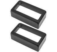 SG Store 2pcs Open-Style Humbucker Pickup Cover Metal Replacement Shell 70x38x20mm for Electric Guitar Humbuckers, Black