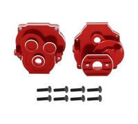 SG Store 2Pcs Transmission Case Gearbox Housing Compatible with Traxxass TRX4M Defender 1/18 RC Crawler Upgrades Parts (Red)