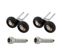 SG Store 2Pcs Wardrobe Top Guide Wheels Door Wheels 18.6mm Wheel Diameter for Sliding Wardrobe Door, 39x23mm