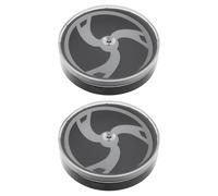 SG Store 2pcs Watch Plastic Case Round Watch Dial Storage Case for Clocks Watches Instrument Dials 51.27x45x12.16mm Black