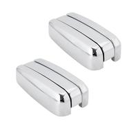 SG Store 2pcs Zinc Alloy Hideaway Hook Folding Coat Hooks 50 x 26 x 13.5mm for Closet Bathroom Kitchen Garage Jacket Towel Keys Silver (Screwless)