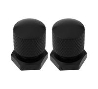 SG Store 2x Rear Seat Mounting Screw Compatible with Har-ley Touring Softail FL,Knurled Aluminum Bolt,Black