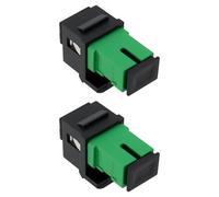 SG Store 2X SC to SC APC Fiber Optic Adapter Module Singlemode Simplex Coupler Keystone Jack