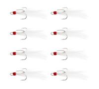 SG Store 30PCs High-Carbon Steel Treble Fishing Hook Three-claw Anchor Hook for Freshwater Saltwater Anglers, 6#