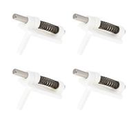 SG Store 4 Pieces 3 mm Small Canopy Door Locking Spring for RC Aircraft Boats 23.5 mm x 13 mm x 8 mm White