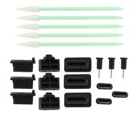SG Store 40Pcs Anti Dust Cover Foam Swabs Cleaning Kit Includes USB Type-C Plugs USB-A Plugs 3.5mm Headphone Jack Plugs HDMI Plugs RJ45 Plugs for Laptops, Phones, Tablets, TVs, Routers