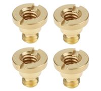 SG Store 4pcs 1/4 Inch Brass Screw For Leather Camera Half Case Grip Case Bag
