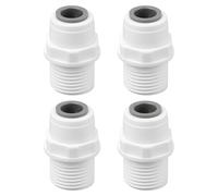 SG Store 4pcs 10mm to 1/2" BSPT Male Push Fit Connectors Replace PM011004E for RV Pipe System