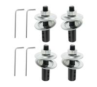 SG Store 4PCS Bench Grinder Extension Shaft Arbor Extender 8mm to 10mm with Wrench and Washer for Polisher Sander (2 Left + 2 Right)