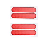 SG Store 4pcs Car Reflective Stickers Red Glue Reflective Sticker Car Reflective Warning Strip Car Door Bumper Reflective Warning Stickers