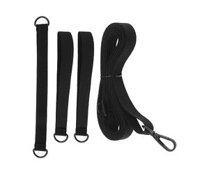 SG Store 4PCS Fixed Strap Wind Protection for Large Cantilever Parasols Crank Umbrellas Wind Shield Suitable for Any Parasol with Locking Screw Black