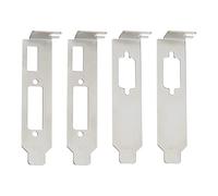 SG Store 4pcs Low Profile Mount for HDMI DVI VGA Video Graphics Card Half Height Bracket Computer Case Components (2pcs HDMI DVI & 2pcs VGA)