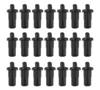 SG Store 50pcs 25x11x7.5mm Cabinet Door Repair Pins Plastic Telescopic Pins Furniture Fittings Connector for Bedroom Garden Kitchen Doors Windows Black