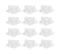 SG Store 50pcs White Shelf Support Pins Replacement Screws Shelf Plug Shelf Brackets Furniture Cabinet Plastic Corner Bracket Compatible with IKEA Pax