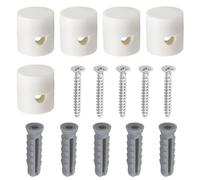 SG Store 5Pcs Ceiling Decentralizers Cable Holder Ceiling Mounts for Lamps DIY Textile Cable with 5pcs Screws and 5pcs Dowels White