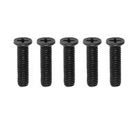 SG Store 5PCS M6x25mm Drill Chuck Shank Adapter Screw Carbon Steel Fixing Screw Left Hand Thread for UNF Drill Chuck Shank Adapter Black