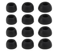 SG Store 6 Pairs Silicone Eartips S/M/L 11x6.5mm 12x6.5mm 14x6.5mm Silicone Ear Covers Compatible with JBL Tune Buds Headphones, Black