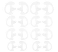 SG Store 8 Pairs Earmould Silicone Earpiece Earbud Earplug for Most Coil Tube Audio Kits Replacement Ear Insert for Left and Right Ears S/M/L White