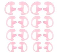 SG Store 8 Pairs Earmould Silicone Earpiece Earbud Earplug for Most Coil Tube Audio Kits Replacement Ear Insert for Left and Right Ears S/M/L Pink