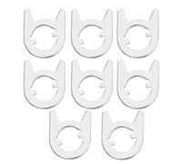 SG Store 8Pcs Cam Washers Replacement Door Lock Handle Spring Locator Plate for Repairing Internal Door Handles Door Accessories 33x27mm