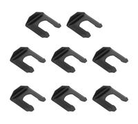 SG Store 8PCS Metal Brake Line Clips U Shaped Parking Hose Retaining Clip Flex Hose Line Clips Replacement for Trucks Cars Vehicles Black