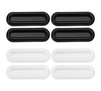SG Store 8Pcs Self-Stick Sliding Door Handles Auxiliary Handles for Indoor Window Bathroom Door Window Cupboard Wardrobe Black and White