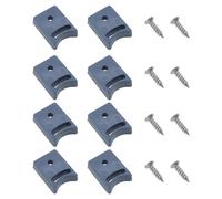 SG Store 8pcs Shower Door Pulley Limit Block Sliding Door Stopper with Screw Anti Collision Protection Block Suitable for Shower Door Pulley Buffer Accessory 25x18x7mm
