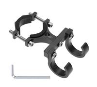SG Store Aluminum Alloy Double Hook Holder for 18mm-35mm Handlebar Diameter, Black