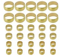 SG Store Brass Compression Ferrule Fittings, 30pcs (8mm, 10mm, 16mm ID), Compression Type, Brass Material, Pipe Fittings