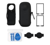 SG Store Camera Protective Accessories Kit Hard Shell Protector Case Protective Silicone Case Lens Cap Screen Protector Compatible with Insta 360 X4