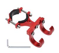 SG Store Electric Scooter Hanger Hook Bicycle Carrying Hook Double Hook Holder Claw Hook Storage Bag Hook for 18mm-35mm Handlebar Diameter Aluminum Alloy Red