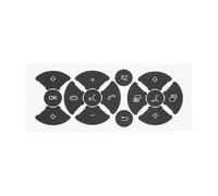 SG Store Matte Black Steering System Button Repair Stickers Vinyl Decals Compatible with Mercedes-Benz