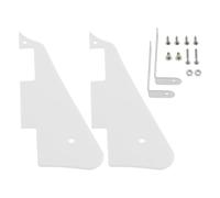 SG Store Pack of 2 LP Guitar Pickguard Guitar Front and Rear Cover Protective Plate for Electric Guitar Pickguard White with Mounting Bracket