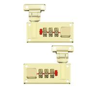 SG Store Pack of 2 Suitcase Combination Lock Luggage Hasp Combination Lock Luggage Hasp Lock Digital Password Lock for Luggage Aluminium Box Cosmetic Case, gold
