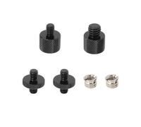 SG Store Set of Camera Threaded Tripod Screw Adapter Kit 1/4" 3/8" Mounting Thread Converter for Camera Monitor Tripod Mount Shoulder Rig Black