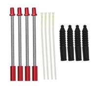 SG Store Set with 12Pcs Bicycle V Brake Elbow Kit Flexible V-Brake Break Noodle with Lubricating Pipe Rubber Sleeve Accessories for Mountain Bikes Road Bikes