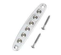 SG Store Silver Guitar String Through Ferrule Plate with Screws For Electric Guitar String Installation