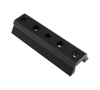 SG Store Telescope Dovetail Plate 90mm Finder Scope Guide Base with M8 Holes, 1/4 Hole, 7mm Through Holes for Telescope, Black
